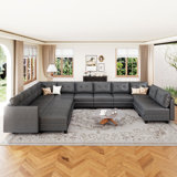 Latitude Run® Zendajas 14 - Piece Upholstered Sectional & Reviews